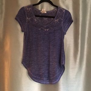 Blue short sleeve shirt